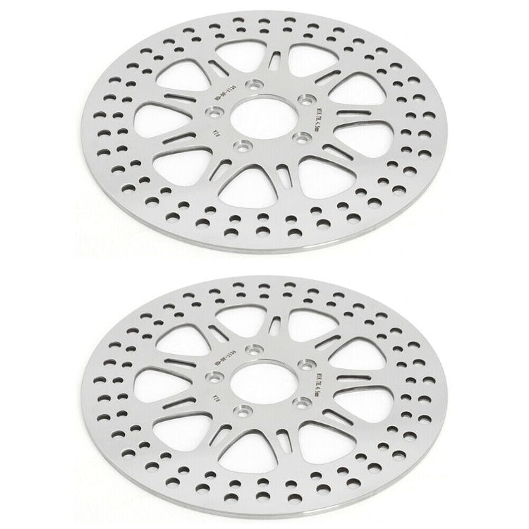 2pcs 11.8 Inch Front Brake Disc Rotors for Harley Davidson Touring FLHTCUSE Electra Glide Ultra Classic CVO 1800 2009-2013