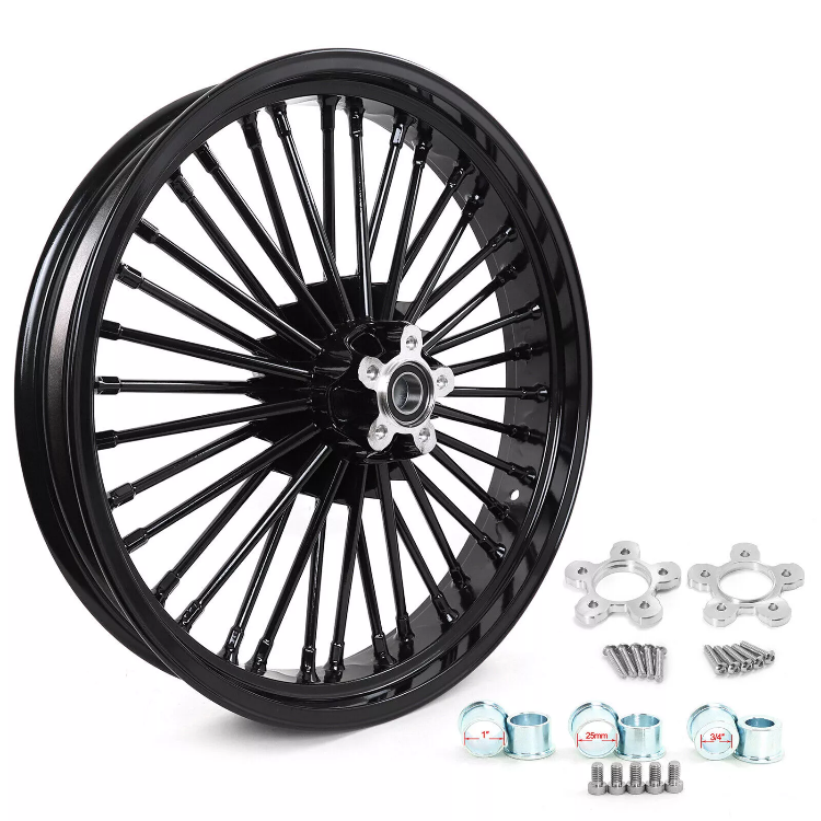 21×3.5 Front Dual Disc Wheel Rim Rotors Kit for Harley Touring Road Glide Electra Glide Ultra 1984-2008