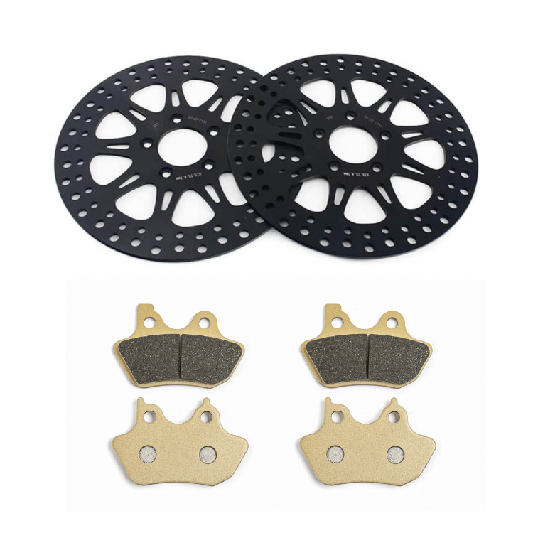 21×3.5 Front Dual Disc Wheel Rim Rotors Kit for Harley Touring Road Glide Electra Glide Ultra 1984-2008