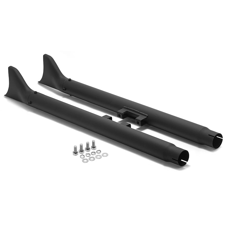 33" / 36" Fishtail Exhaust Slip On Mufflers Dual for Harley-Davidson Softail 2007-2017