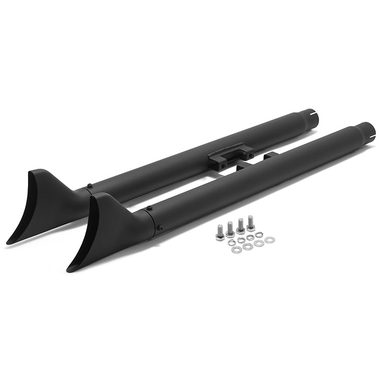 33" / 36" Fishtail Exhaust Slip On Mufflers Dual for Harley-Davidson Softail 2007-2017
