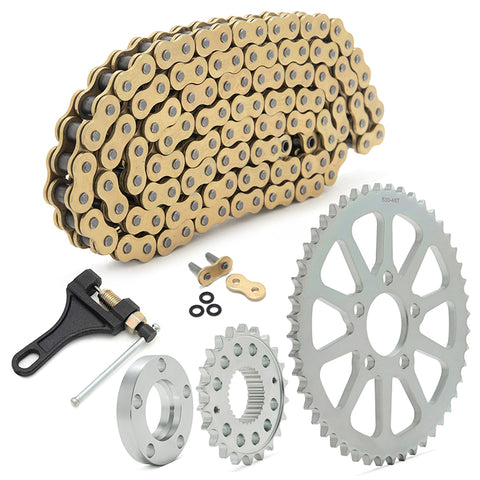 Chain Drive Sprocket Conversion Kit for Harley Softail FL FX 2000-2006
