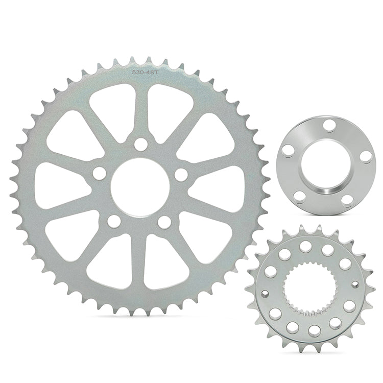 Chain Drive Sprocket Conversion Kit for Harley Softail FL FX 2000-2006