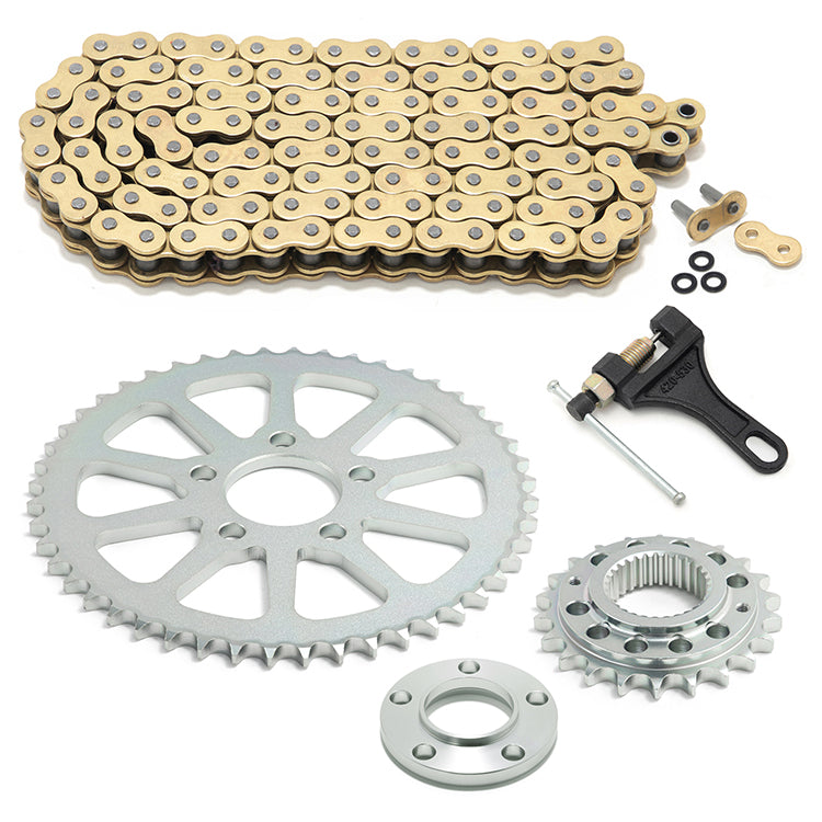 23T Front 48T Rear Chain Drive Sprocket Conversion Kit for Harley Sportster 1991-Up