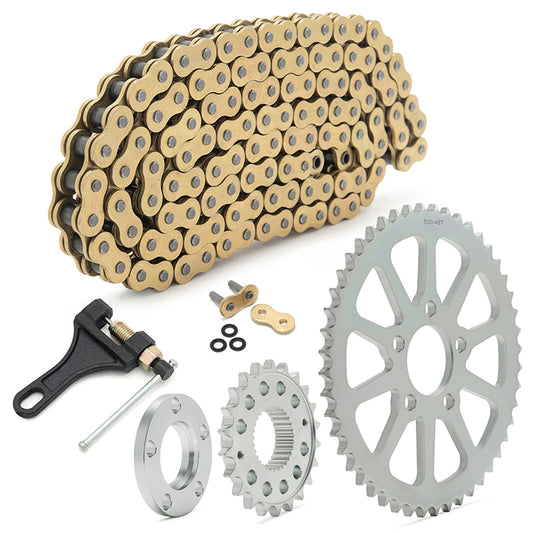 23T Front 48T Rear Chain Drive Sprocket Conversion Kit for Harley Sportster 1991-Up