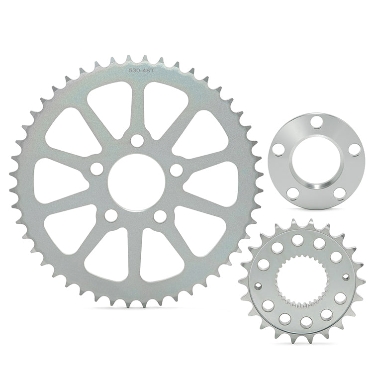 23T Front 48T Rear Chain Drive Sprocket Conversion Kit for Harley Sportster 1991-Up