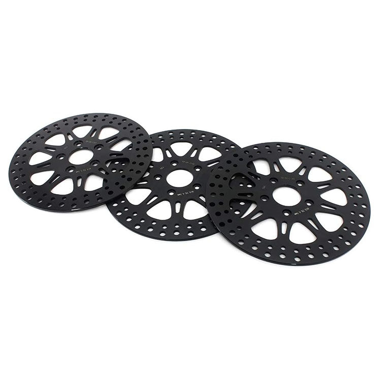 For Harley Davidson Dyna FXD FXDL FXDWG FXR FXRS FXRT FXRD FXLR Late 1987-1999 11.5 Inch Front Rear Brake Rotors Pads