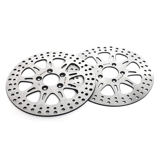 For Harley Davidson FLSTF FLSTFI Fat Boy / FXSTC Softail Custom 2007 11.5 Inch Front Rear Brake Rotors