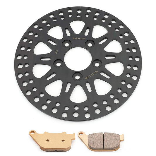 For Harley Davidson Sportster XR1200 2008-2010 / XR1200X 2010-2012 10.2 Inch Rear Brake Rotor Pads