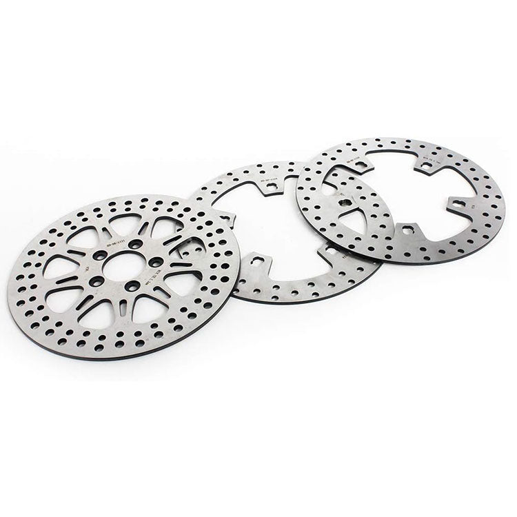 For Harley Davidson Touring FLHX Street Glide 2014-2023 / FLHXSE CVO Street Glide 2021-2022 11.8 Inch Front Rear Brake Rotors Pads