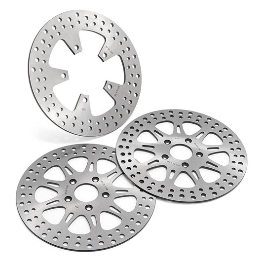 For Harley Touring FLHR Road King / FLHRCI Road King Classic 1994-1999 11.5 Inch Front Rear Brake Rotors Pads
