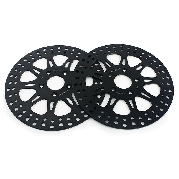 For Harley Davidson Dyna FXD FXDL FXDWG FXR FXRS FXRT FXRD FXLR Late 1987-1999 11.5 Inch Front Rear Brake Rotors Pads