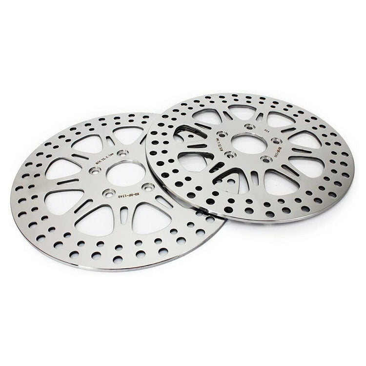 For Harley Davidson Dyna FXD FXDL FXDWG FXR FXRS FXRT FXRD FXLR Late 1987-1999 11.5 Inch Front Rear Brake Rotors Pads