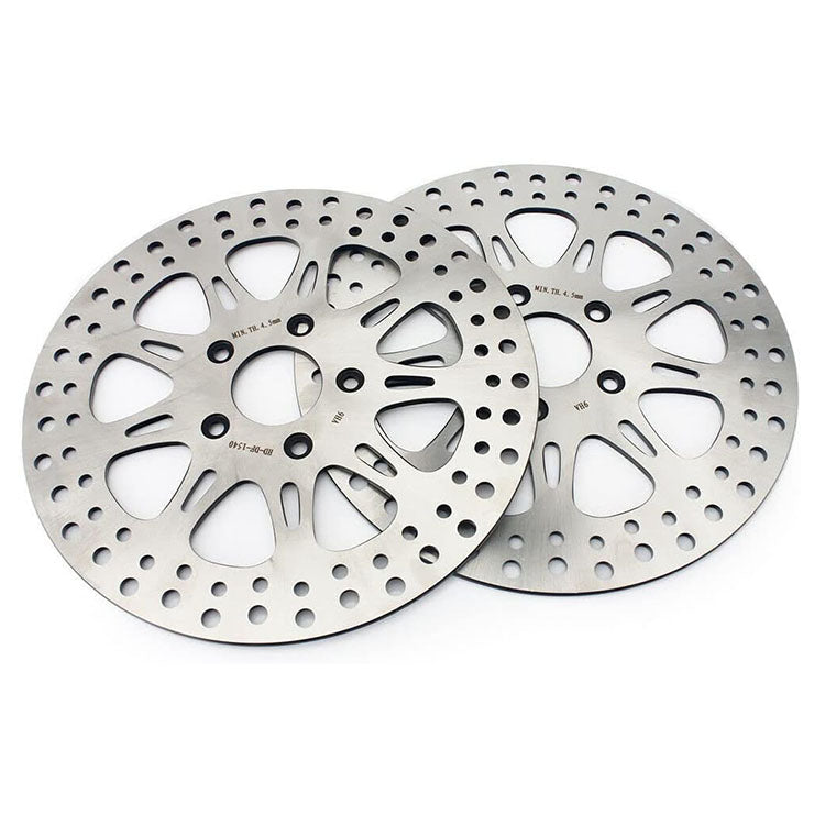 For Harley Davidson Dyna FXD FXDL FXDWG FXR FXRS FXRT FXRD FXLR Late 1987-1999 11.5 Inch Front Rear Brake Rotors Pads