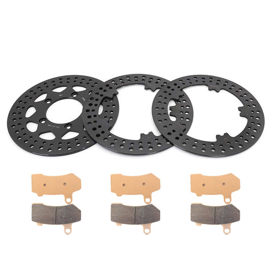 For Harley VRSCD Night Rod 2006-2008 / VRSCDX Night Rod Special 2007-2017 / VRSCR Street Rod 2006-2007 11.8 Inch Front Rear Brake Rotors Pads