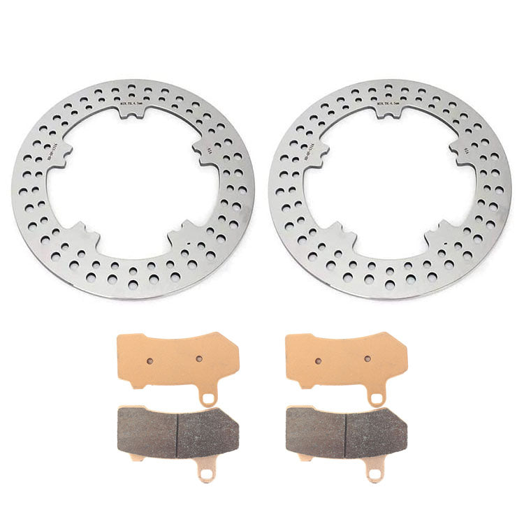 For Harley Davidson VRSCF V-Rod Muscle 2009-2017 11.8 Inch Front Brake Rotors Pads