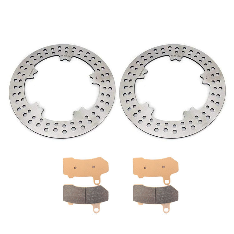 For Harley Davidson VRSCF V-Rod Muscle 2009-2017 11.8 Inch Front Brake Rotors Pads