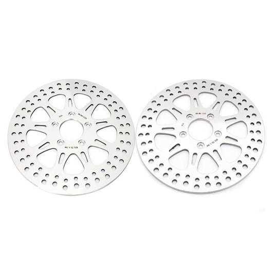 For Harley FXLR Low Rider 2018-2024 / FLHC Heritage Classic / FLHCS Heritage Classic 114 2018-2023 11.8 Front 11.5 Rear Brake Rotors