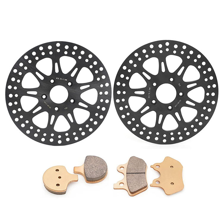 For Harley FXSTS FXSTSi Softail Springer 2000-2005 11.5 Inch Front Rear Brake Rotors Pads