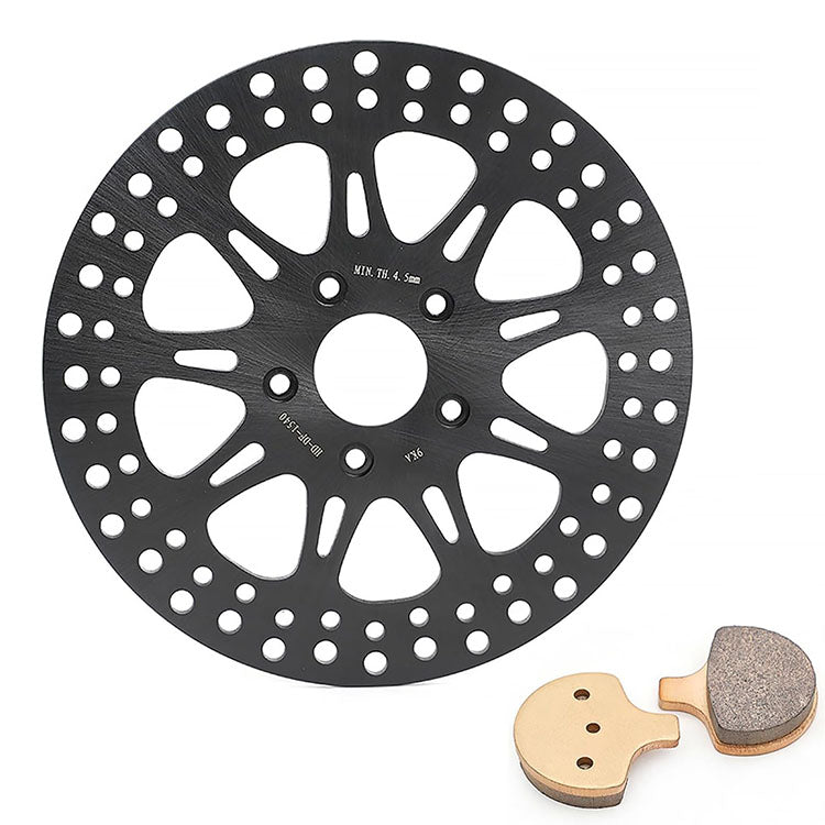 For Harley Sportster XLH883 XLH1100 XLX1100 (Girling Caliper) 1984-Early 1987 11.5 Inch Front Brake Rotor Pads