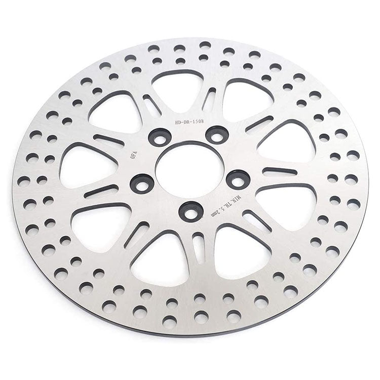 For Harley FXDB Street Bob 2008-2023 / FXDC Super Glide Custom 2008-2014 / FXDL LOW Rider 2008-2009 11.8 Front 11.5 Rear Brake Rotors Pads