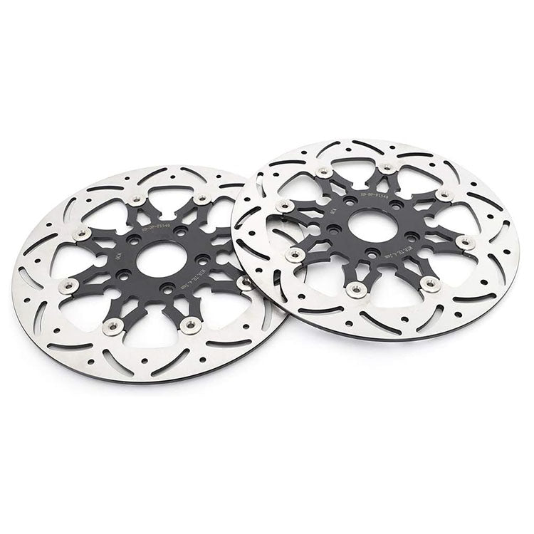For Harley Davidson Dyna FXD FXDL FXDWG FXR FXRS FXRT FXRD FXLR Late 1987-1999 11.5 Inch Front Rear Brake Rotors Pads