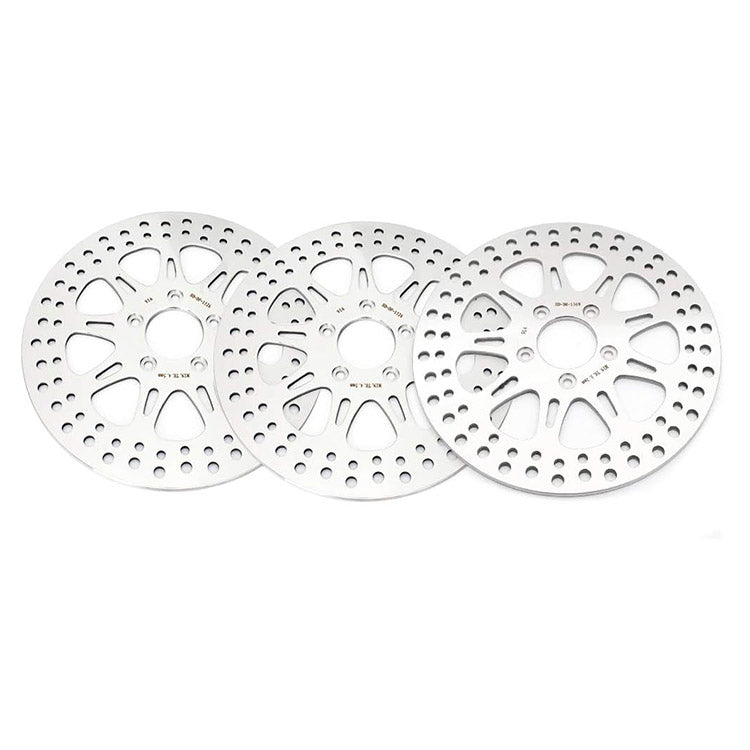 For Harley Dyna FXDBC Street Bob LTD 2016 / FXDF Fat Bob 2008-2017 / FXDL Low Rider 2014-2017 11.8 Front 11.5 Rear Brake Rotors Pads