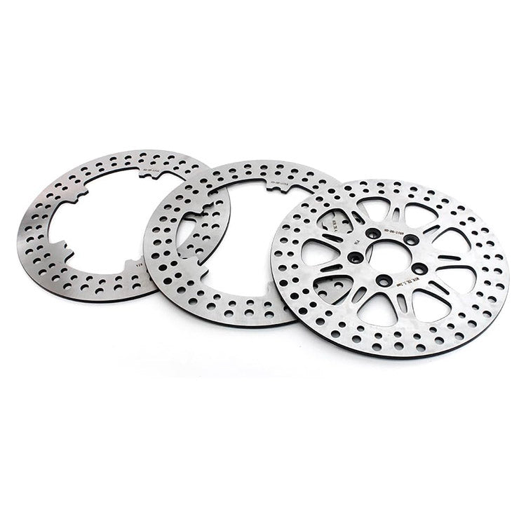 For Harley Dyna FXDL Low Rider 2014-2017 / FXDLS Low Rider S 2017 11.8 Front 11.5 Rear Brake Rotors Pads