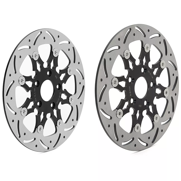 For Harley Sportster XLH883 XLH1100 XLH1200 XLX1100 (Steel Hub) Late 1987-1999 11.5 Inch Front Rear Brake Rotors Pads