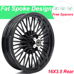 19'' 16'' Front Rear Fat Spoke Wheels Set For Harley Sportster Iron XL883N XL1200N 2000-2023