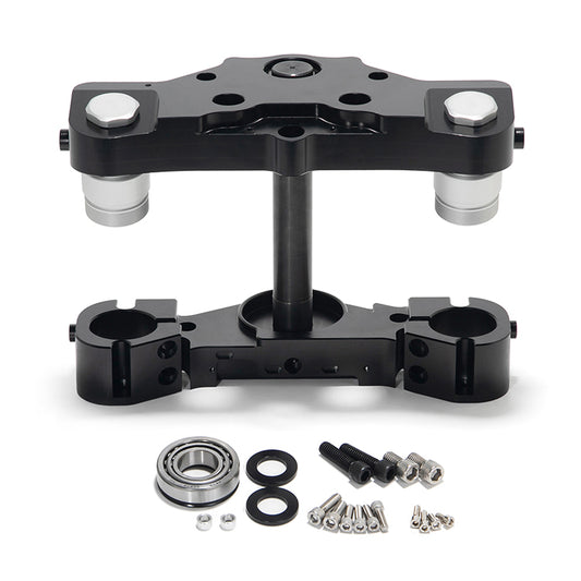 Aluminum 11 Degree Raked 21 23 26 Inch Wheels Triple Trees Kit for Harley Touring Electra Glide Road Glide Street Glide 2014-2018