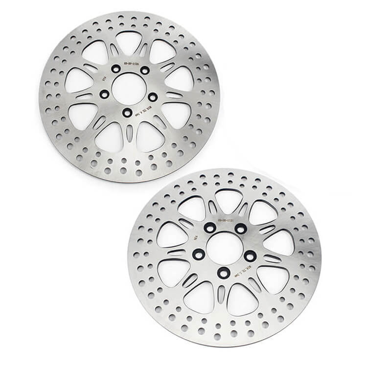 2pcs 11.8 Inch Front Brake Disc Rotors for Harley Davidson Touring FLHTCUSE Electra Glide Ultra Classic CVO 1800 2009-2013