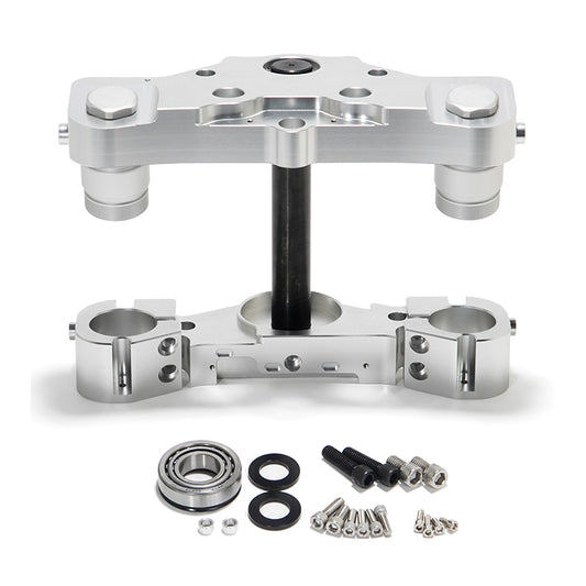 Aluminum 11 Degree Raked 21 23 26 Inch Wheels Triple Trees Kit for Harley Touring Electra Glide Road Glide Street Glide 2014-2018