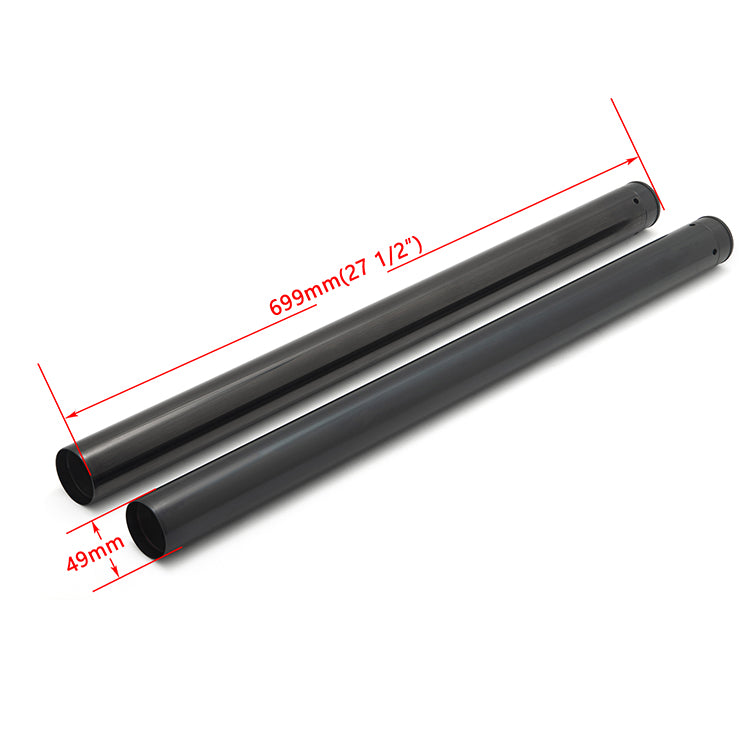 49MM Fork Tubes +2 Inch for Harley Davidson Dyna Street Bob / Low Rider / Super Glide