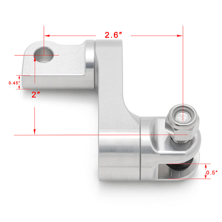 Aluminum Foot Peg Extensions Footpegs Male Mount for Harley Davidson Sportster Softail Dyna