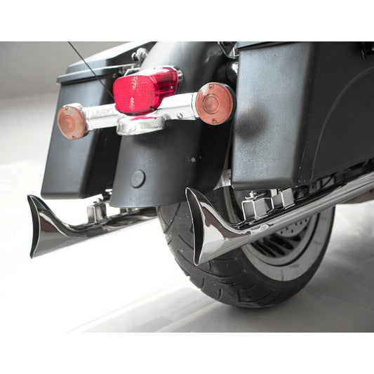 33" / 36" Fishtail Exhaust Slip On Mufflers Dual for Harley-Davidson Softail 2007-2017