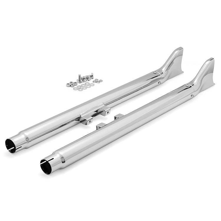 33" / 36" Fishtail Exhaust Slip On Mufflers Dual for Harley-Davidson Softail 2007-2017