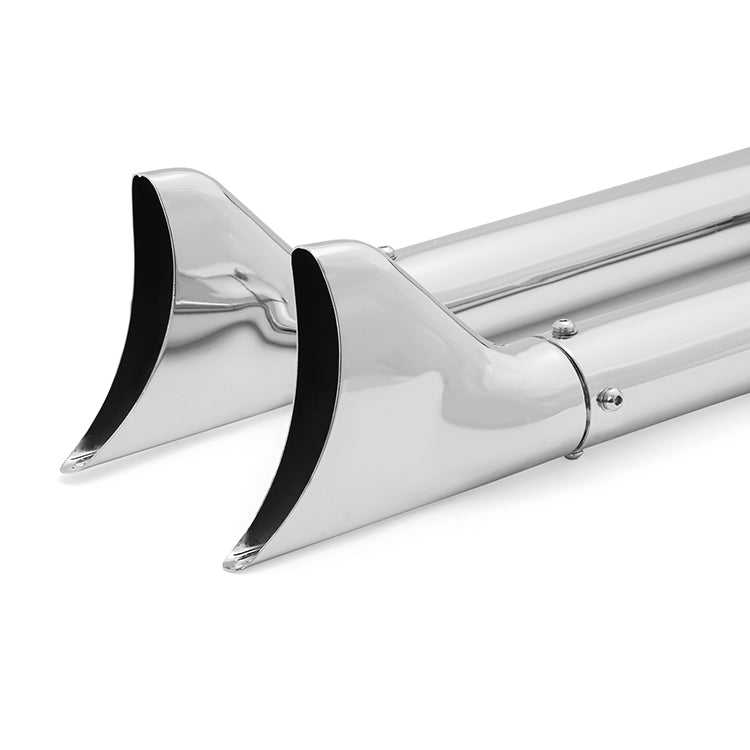 33" / 36" Fishtail Exhaust Slip On Mufflers Dual for Harley-Davidson Softail 2007-2017