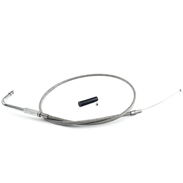 PVC and Stainless Steel Throttle and Idle Cable Lines for Harley DYNA FXD Super Glide 1999-2005