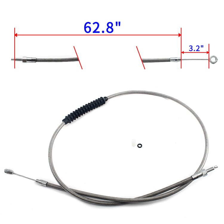 PVC and Stainless Steel Clutch Cable Lines for Harley Davidson Touring FLHRS Road King Custom 2007