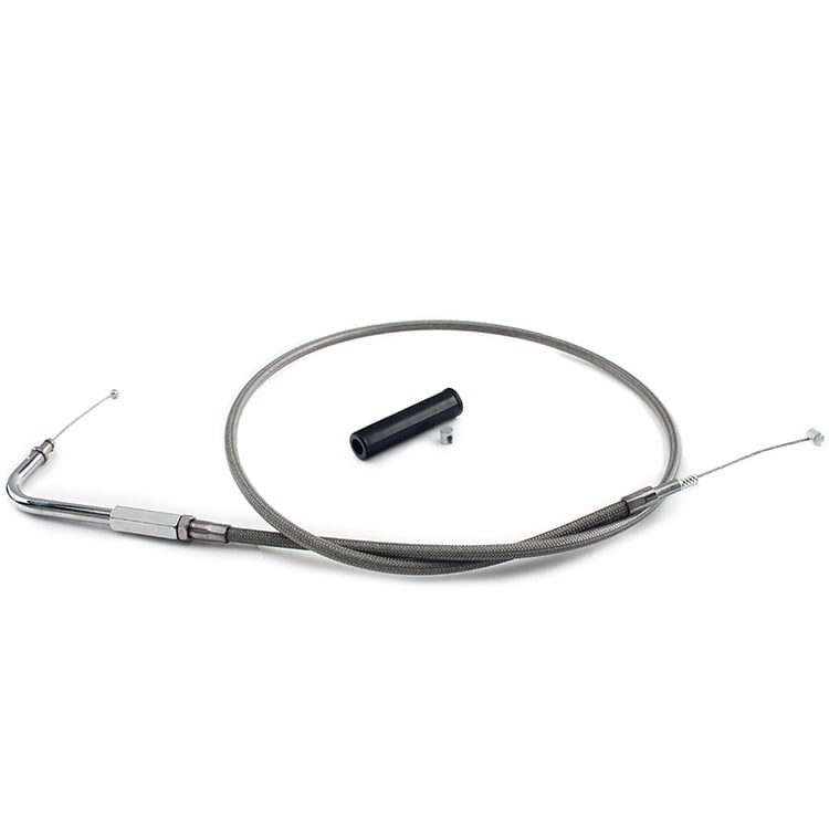 PVC and Stainless Steel Throttle and Idle Cable Lines for Harley DYNA FXD Super Glide 1999-2005