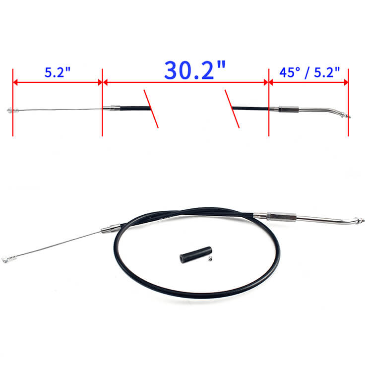 PVC and Stainless Steel Throttle and Idle Cable Lines For Harley Davidson Sportster XLH883 Hugger 1988-1995