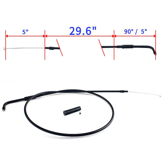 PVC and Stainless Steel Throttle and Idle Cable Lines for Harley DYNA FXD Super Glide 1999-2005