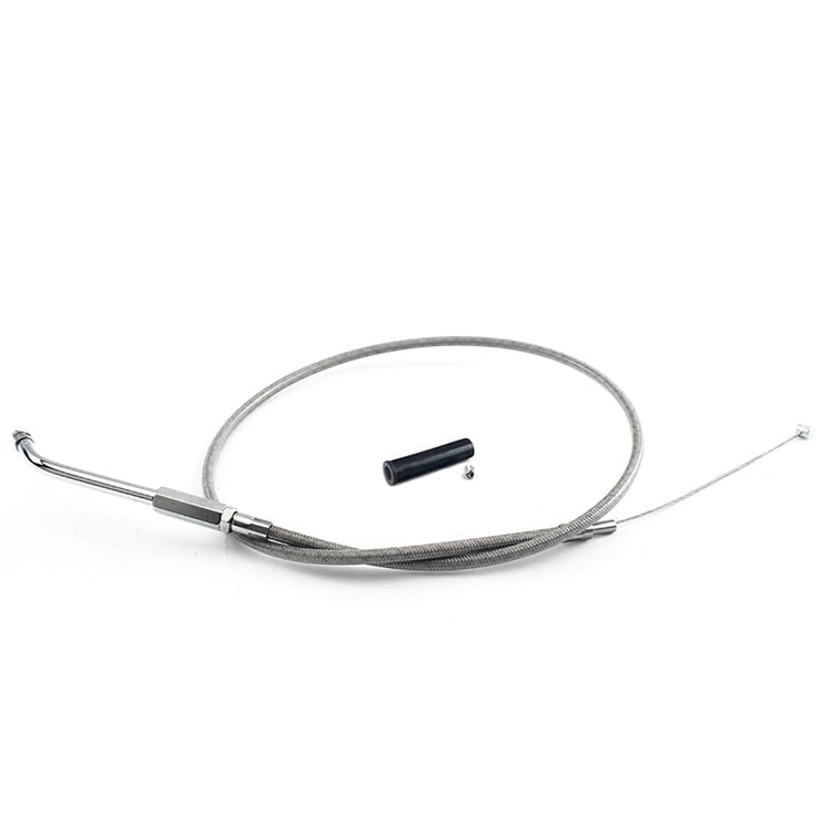 PVC and Stainless Steel Throttle and Idle Cable Lines For Harley Davidson XL1200C Custom 1996 - 2006