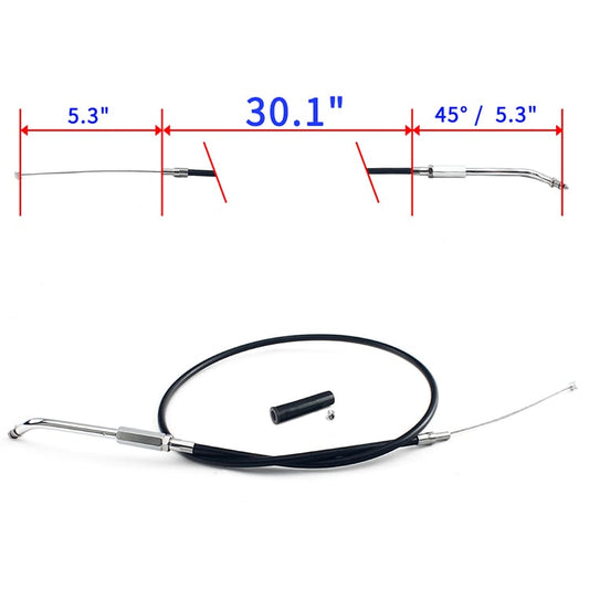 PVC and Stainless Steel Throttle and Idle Cable Lines For Harley Davidson Sportster XLH883 Hugger 1988-1995