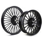 Front Rear Fat Spoke Cast Wheel Set for Harley Dyna Wide Super Glide Street Bob Low Rider 2008-2017