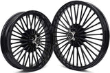 Front Rear Fat Spoke Cast Wheel Set for Harley Dyna Wide Super Glide Street Bob Low Rider 2008-2017