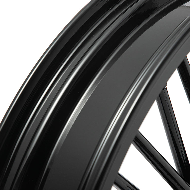 21x3.5 Front Single Disc Fat Spoke Wheel for Harley Davidson Softail / Dyna No ABS