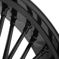 21x3.5 Front Single Disc Fat Spoke Wheel for Harley Davidson Softail / Dyna No ABS