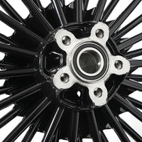 21x3.5 Front Single Disc Fat Spoke Wheel for Harley Davidson Softail / Dyna No ABS